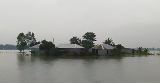 সিরাজগঞ্জে কমতে শুরু করেছে যমুনা নদীর পানি